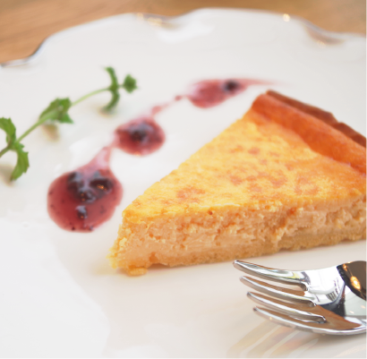 素材の味わい豊かな<br>チーズケーキ 400yen